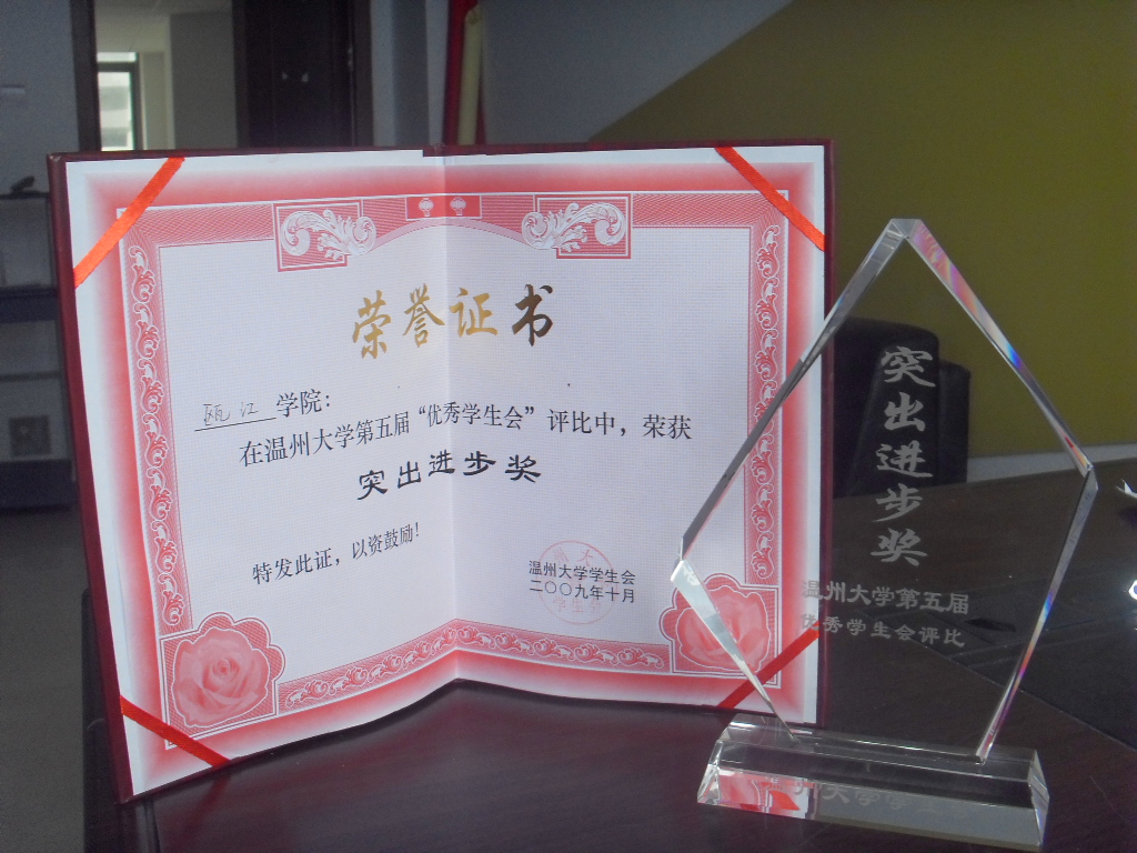 突出进步奖